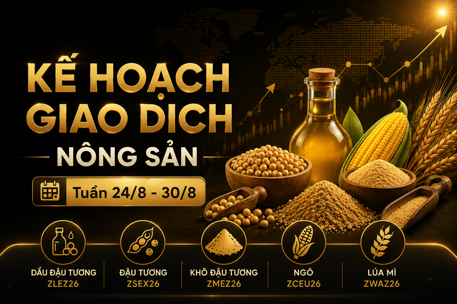 KẾ HOẠCH GIAO DỊCH NÔNG SẢN TUẦN (24/8-30/8)